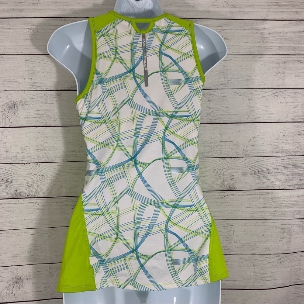 Under Armour HeatGear Compression Workout Tank Top with Mesh Bra Shelf